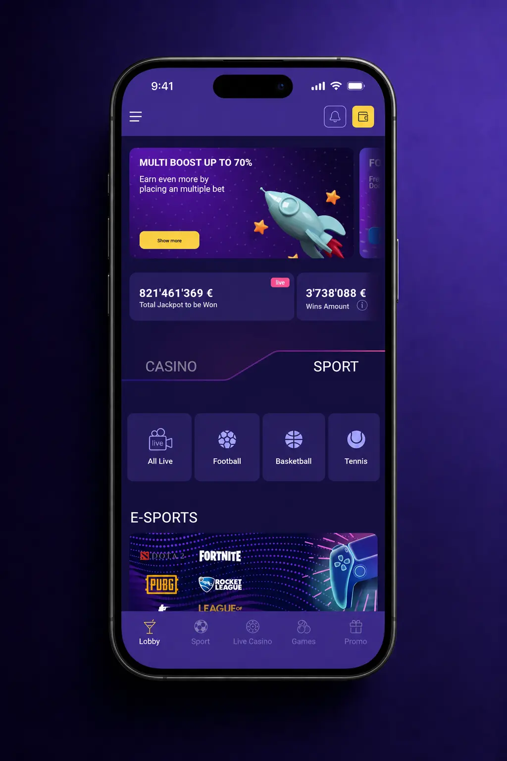 Lalabet gokkasten lobby met filters, inzetopties en welkomstbonus van 100% tot €500 plus freespins