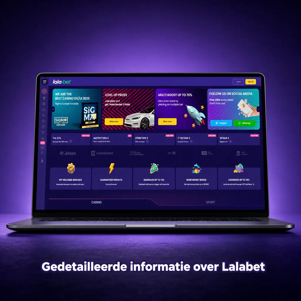 Lalabet online gokplatform voor sportweddenschappen en casino met veilige mobiele apps voor Nederlandse spelers