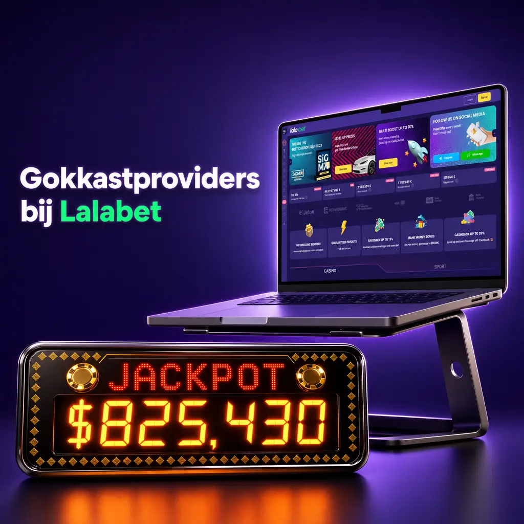 Overzicht van gokkastproviders bij Lalabet, waaronder Pragmatic Play, NetEnt en Microgaming