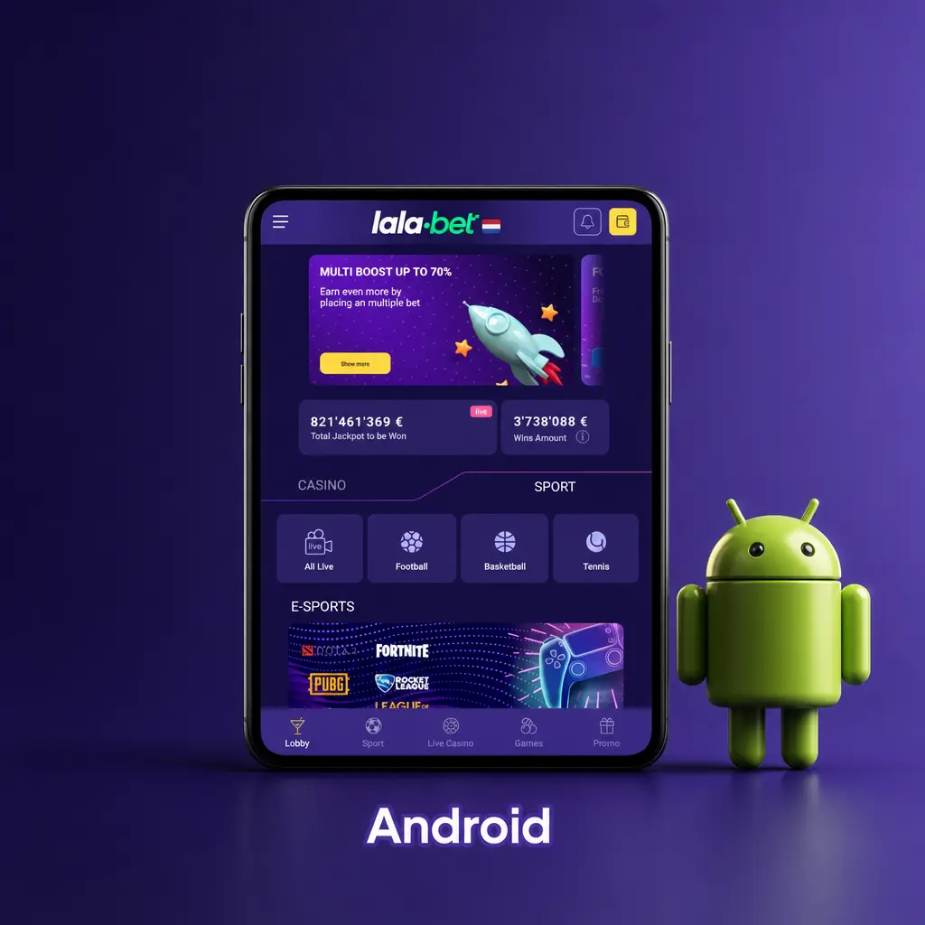 Lalabet Android APK downloaden en installeren op toestel met Android 5.0 of hoger