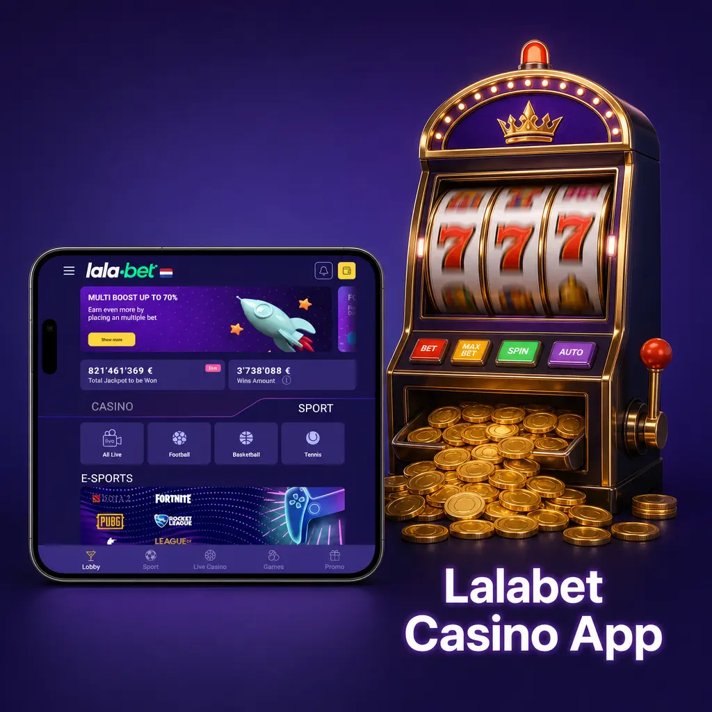 Lalabet casino app met live dealers, slots en tafelspellen van Pragmatic Play, Evolution en NetEnt