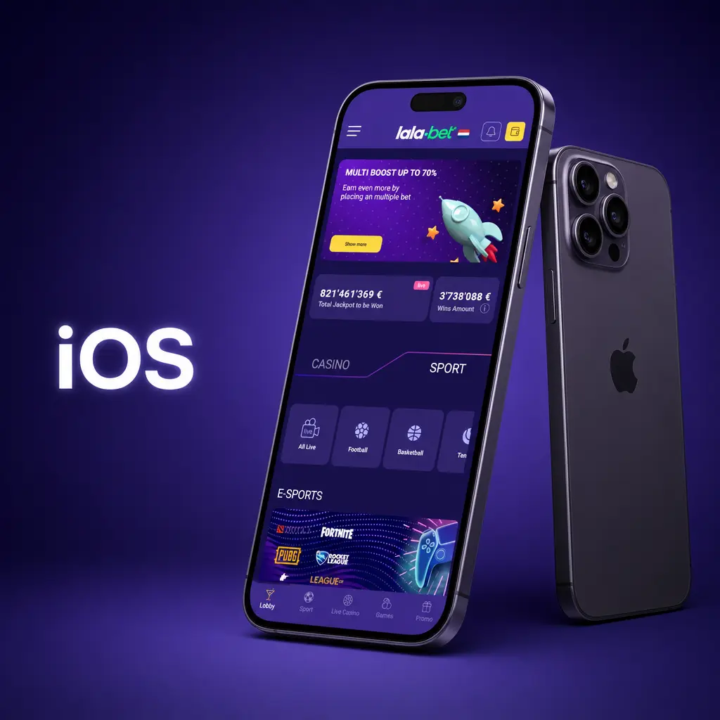 Lalabet iOS-app installatie op iPhone en iPad via Safari beginscherm snelkoppeling