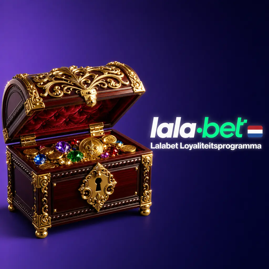 Lalabet loyaliteitsprogramma met 5 niveaus: Bronze tot Diamond, punten sparen voor cashback en exclusieve beloningen