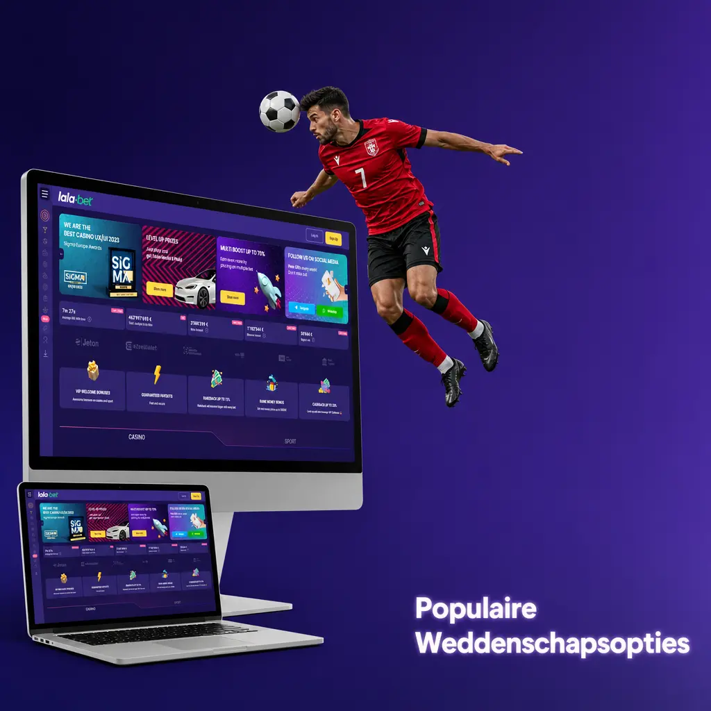 Populaire weddenschapsopties bij Lalabet: live, comboweddenschappen en prematch voor Nederlandse spelers
