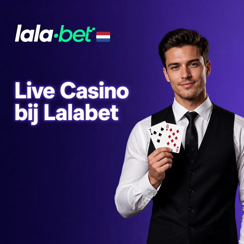 Live casino bij Lalabet met professionele dealers in echte studio's via videostream voor Nederlandse spelers