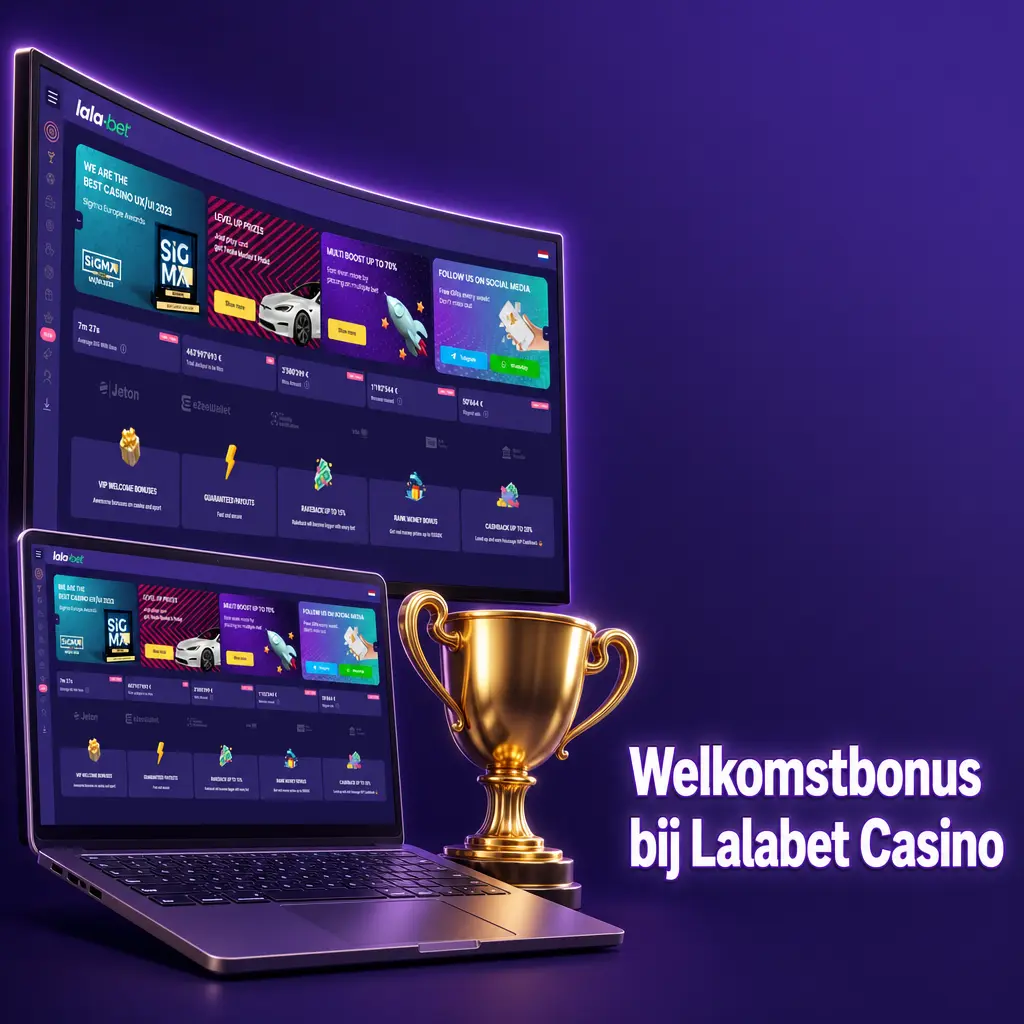 Lalabet Casino welkomstbonus: 100% tot €500 plus 100 gratis spins en sportfreebet tot €50